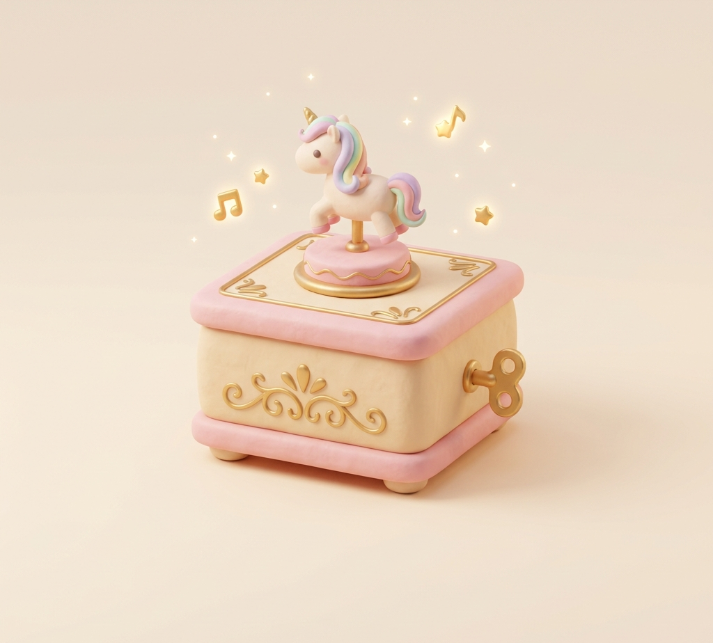 Lullaby music box asset preview